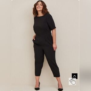 Torrid Studio Refined Crepe Boatneck Jumpsuit